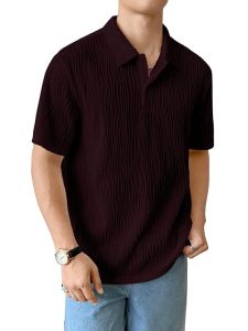 Leriya Fashion Cotton T-Shirt for Men – Soft Breathable Fabric | Regular Fit Half Sleeve Collar Tee for Summer Casual Wear (Available in Plus Size)